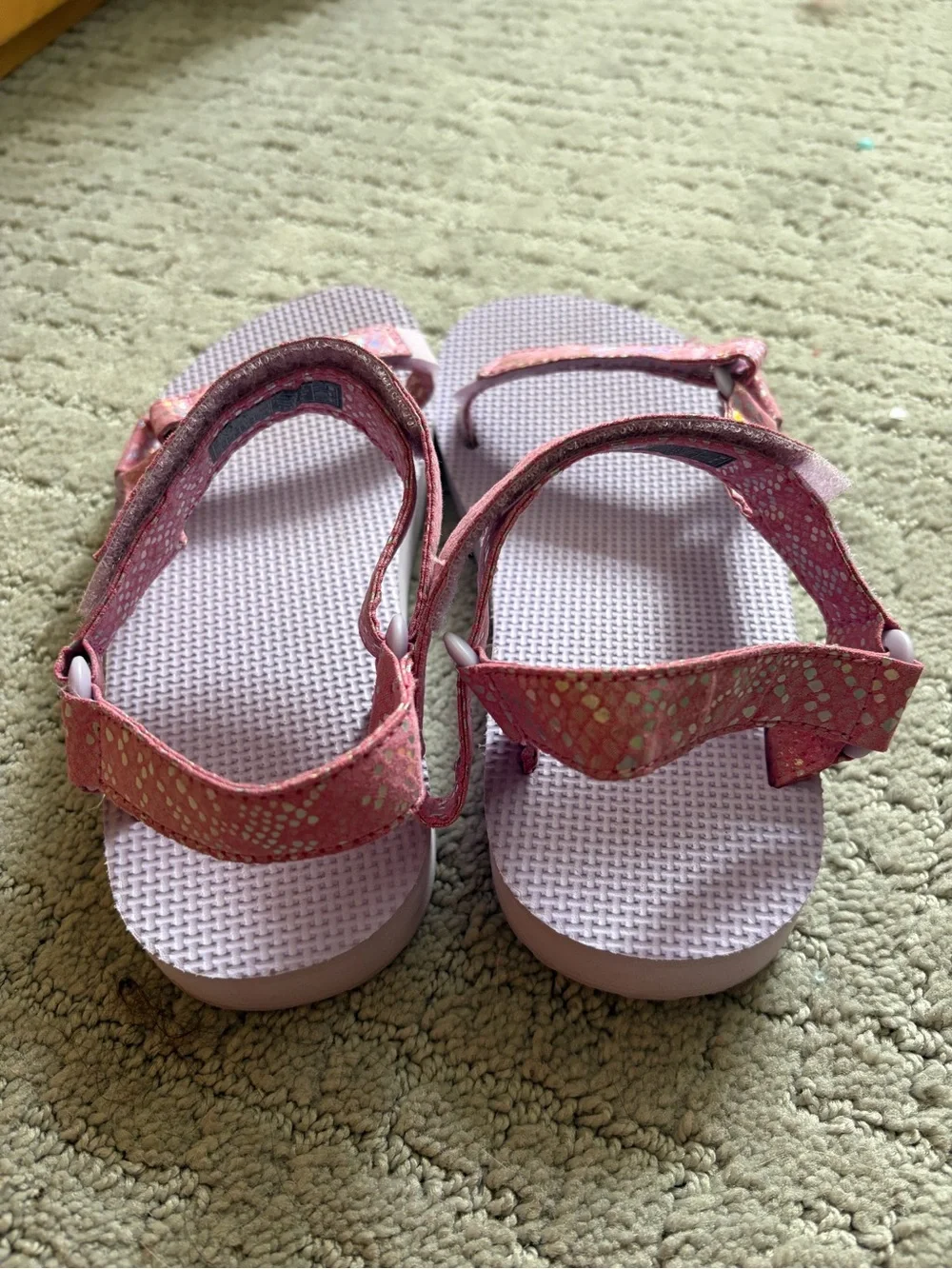 Girls Teva  Pink Sparkle sandals size 3 youth